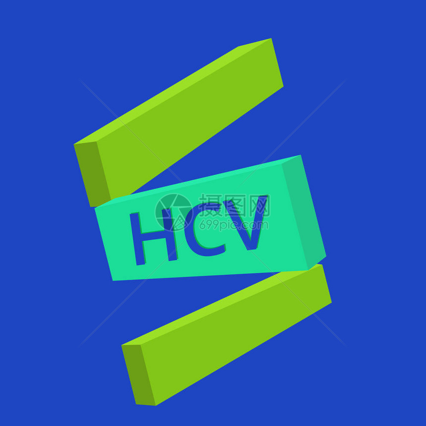 文本符号显示Hcv概念光照感染物剂图片