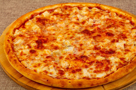 披萨玛格丽塔奶酪和西红柿图片