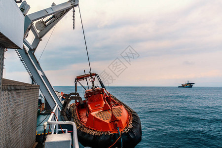 海上船只中的救生艇或FRC快艇Dsv潜水船图片