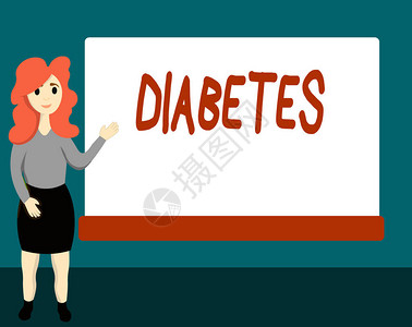 手写文本糖尿病概念意味着身体激素胰岛素能图片