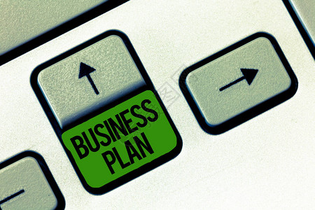显示商业计划的书写笔记展示结构战略目标和目标财务预图片