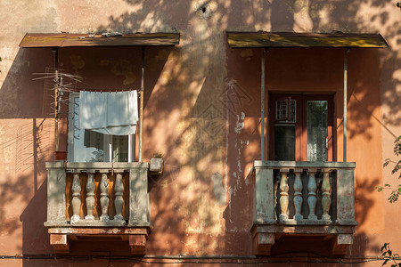 老建筑的阳台乌克兰基辅图片