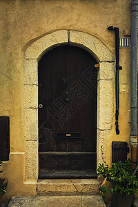 旧木门复古屋入口图片