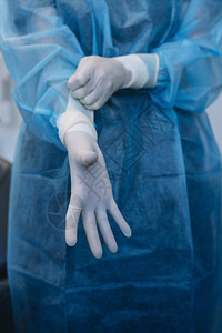 戴橡胶手套的医生概念无菌纯度诊所实验室医图片