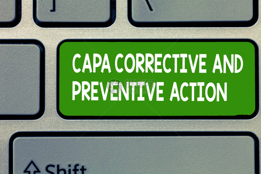文本符号显示Capa纠正和预防行动图片