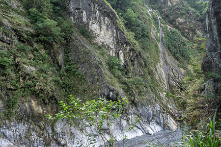 在太鲁阁公园俯瞰立雾河图片