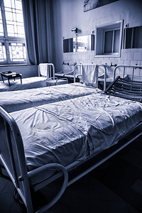 老医院病床老医院病人的细节图片