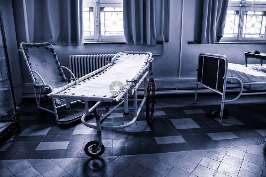 古色香的医院担架病人的床细节图片