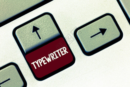 文字书写文本打字机带有按键输入字符的电子分析图片