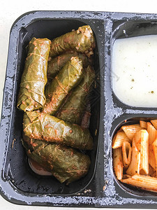 午餐包餐土耳其食品背图片
