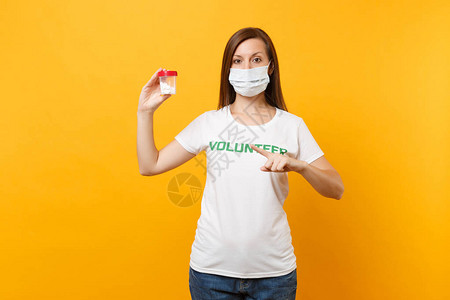 白T恤短袖白衫妇女写着绿色头衔图片