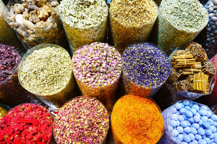 Spice集市中不同和多彩的东方图片