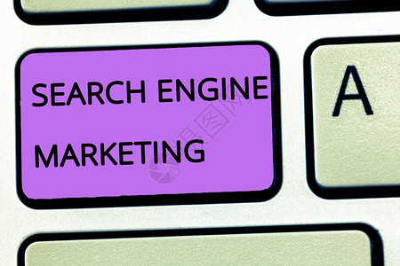 文字书写文本搜索引擎营销在搜索结果页面上提升网站可见背景图片