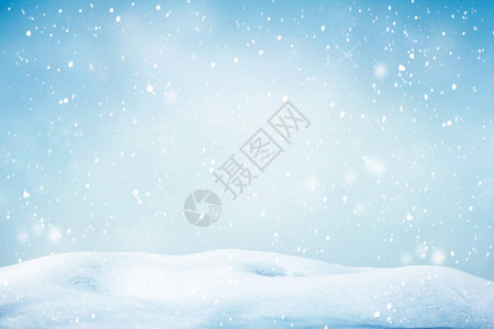 冬天背景飘落的雪花背景图片