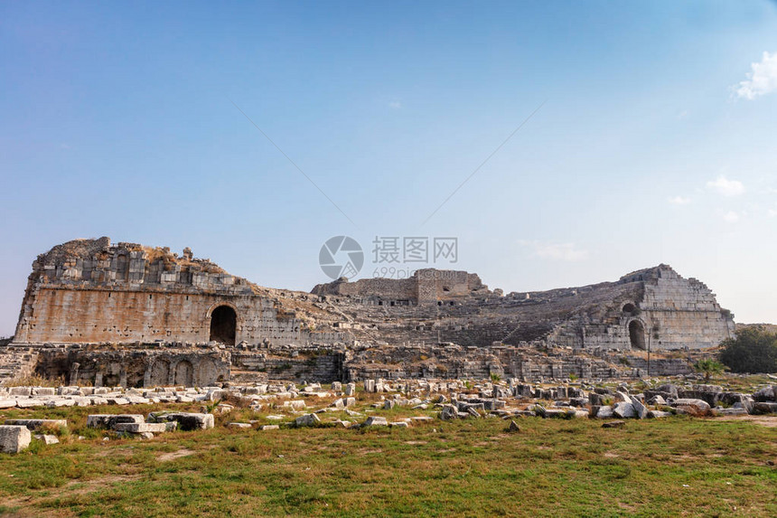 土耳其Aydn省Miletus古图片