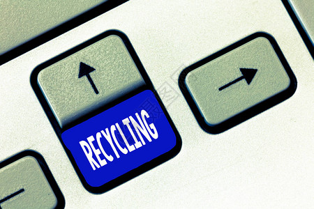 文字书写文本回收将废物转化为可重复使用的材料以保护环背景