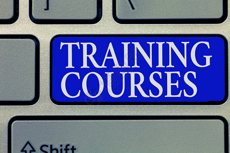 概念手写显示培训课程商业照片展示是您需要的一系列课程或图片