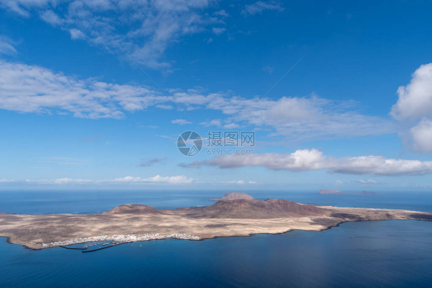 西班牙加那利群岛的格拉西萨火山岛图片