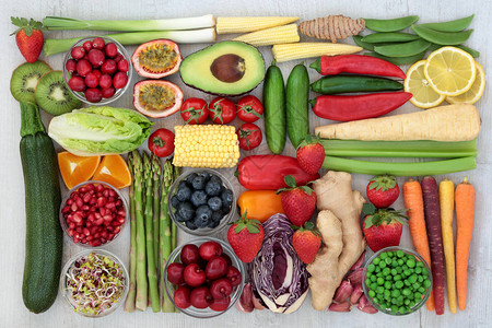 健康饮食的超级食品概念图片