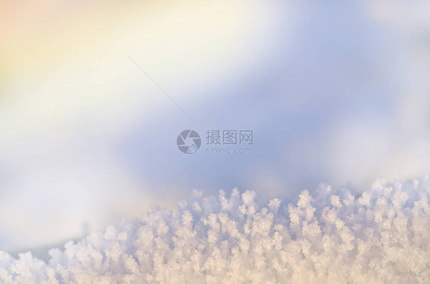 雪纹理背景新鲜的雪质地波光粼图片