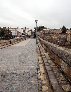 西班牙梅里达村的桥图片