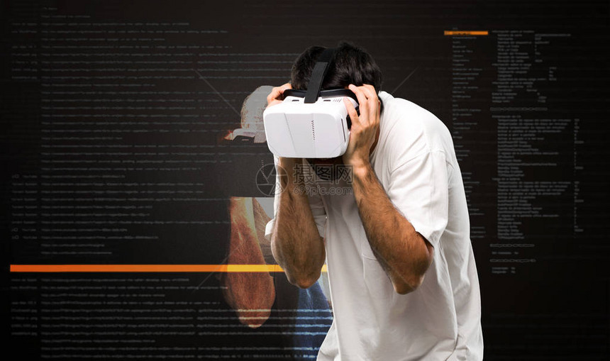 在虚拟现实模式中使用VR眼图片