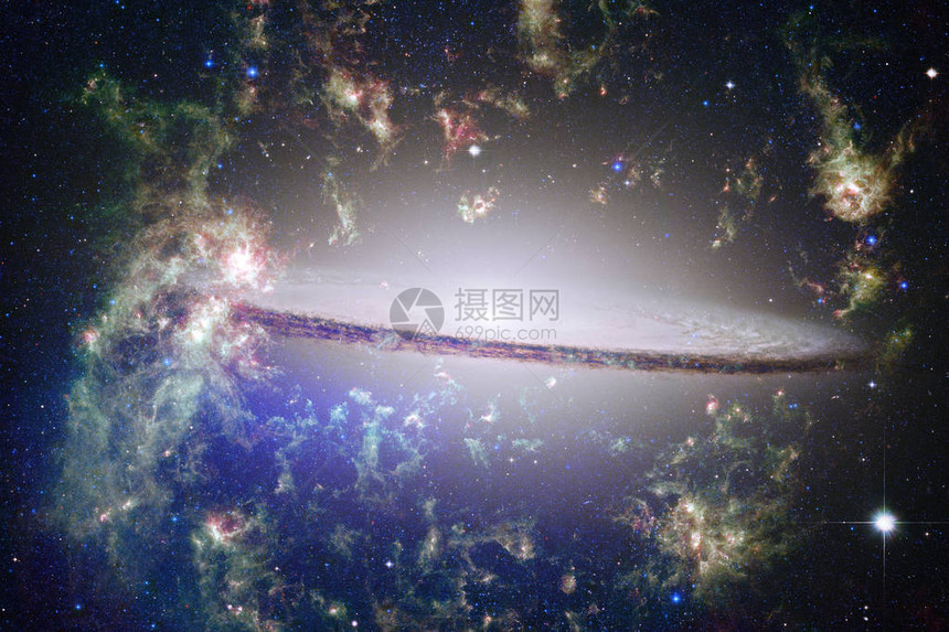 银河系星场星云深空恒星群科幻小说艺术美国航天局提供的这图片