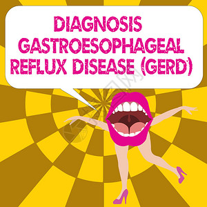 表示诊断气压回流疾病Gerd商业照片文字消化障碍图片