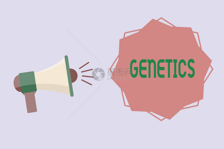 显示遗传学的概念手写遗传与遗传特征变异的商业图片