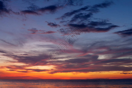 美丽的海落日图片
