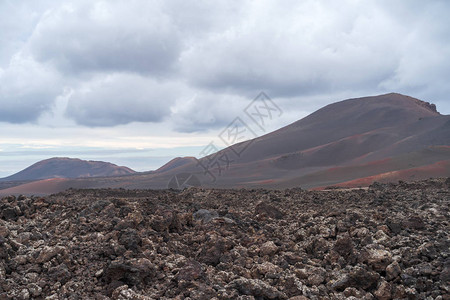 Timanfaya公园MontanasdelFuego或火灾山图片