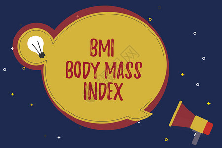 文字书写文本Bmi体重指数基于体重和体重测量的图片