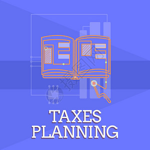 显示税收计划的书面说明展示财务状况分析的商业照片图片
