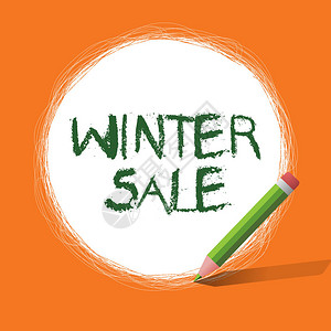 显示冬季销售的概念手写商业照片展示了年底假日销售价格较低图片