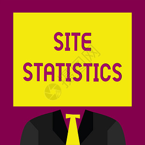 显示站点统计信息的概念手写对特定网站访问者行为的商业图片