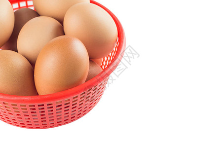 鸡蛋在篮子里孤图片
