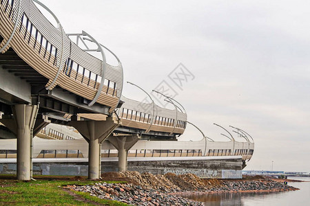 新的高速公路是西部高速直径计现代圣彼得堡建筑图片