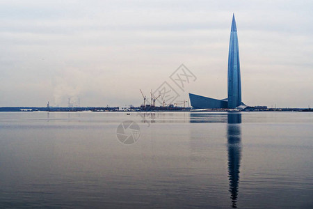 GazpromOkhta中心的新商业中心是欧洲最高的建筑圣彼得图片