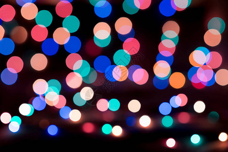 色彩多的圣诞灯光模糊b背景图片