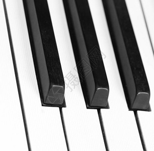 三个大黑色钢琴键和白色象牙键图片