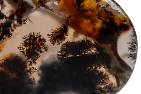 宏观矿物石苔藓玛瑙图片