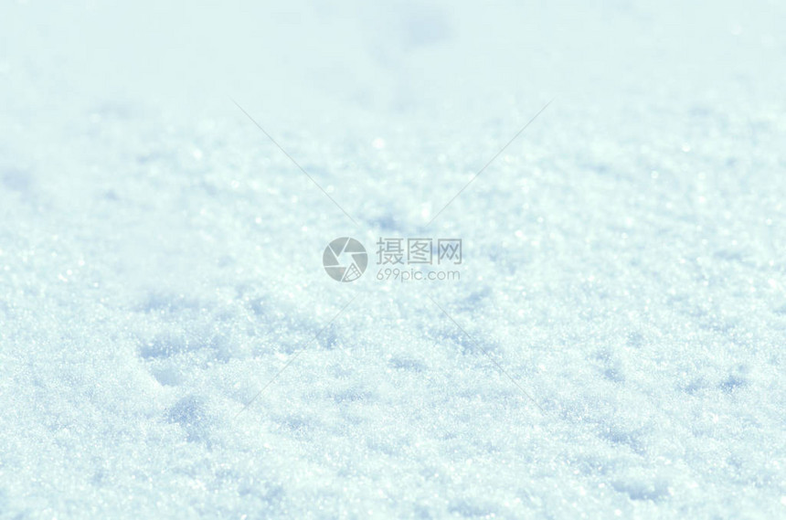 雪和阳光一起闪耀雪背景关闭冬天明亮的飘落的雪花圣诞卡背景新图片