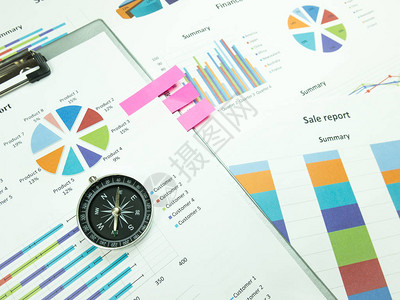 业务报告图表和财务图表分析以罗图片