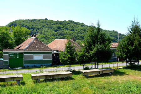 罗马尼亚特兰西瓦尼亚布拉索夫县的一个村庄拉科斯的典型乡村景观图片