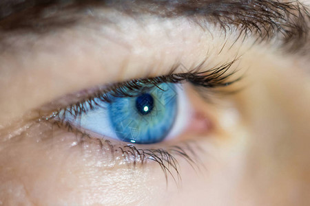 蓝人眼神近视照顾视力在诊所图片