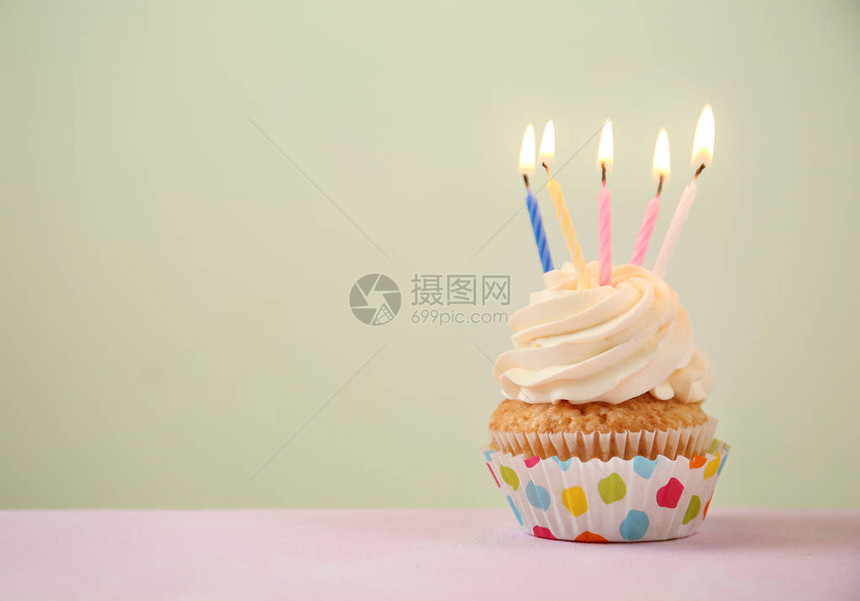 美味的生日蛋糕彩色图片