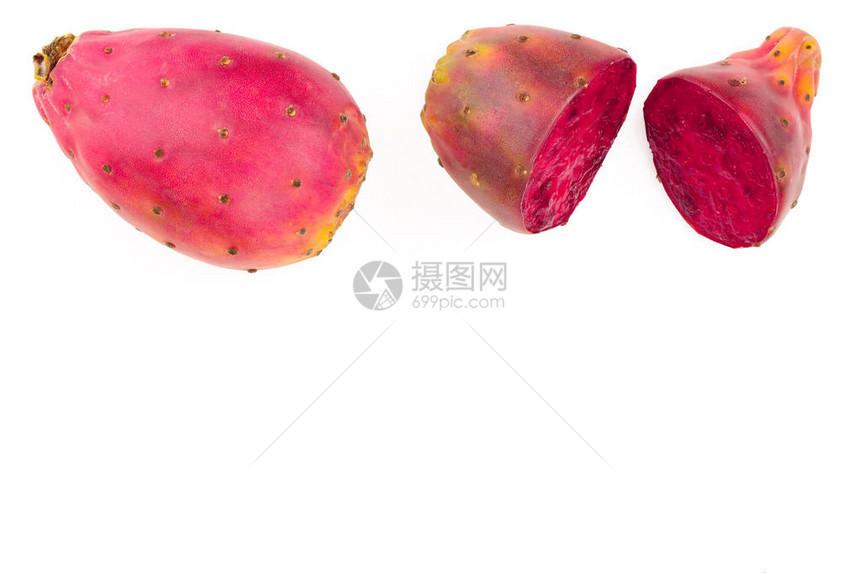 红色刺青梨或薄饼在白色背景中被孤立图片
