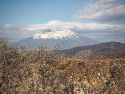 从高处看富士山图片