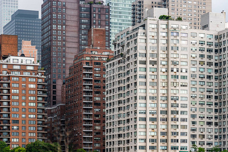 纽约市上东城的公寓背景图片