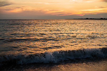 日落美丽的夕阳波罗的海图片